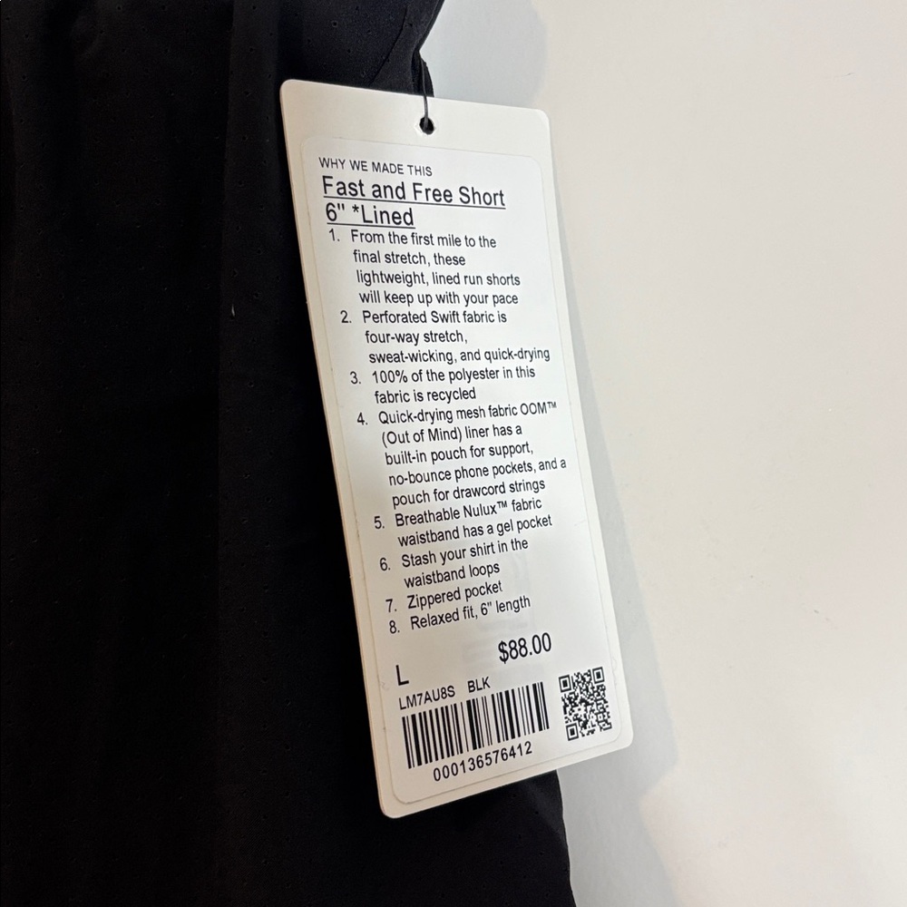 Lululemon Fast and Free Shorts 6” Lined - Picture 2 of 4